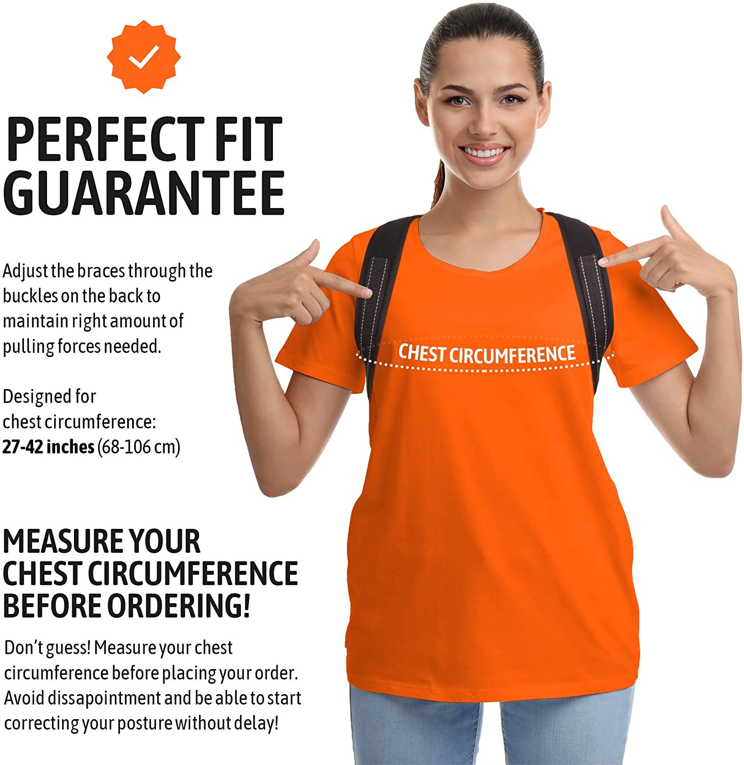 Posture Corrector for Men and Women Upper Back Brace for Clavicle Support Adjustable Back Straightener and Providing Pain Relief from Neck - Image 4