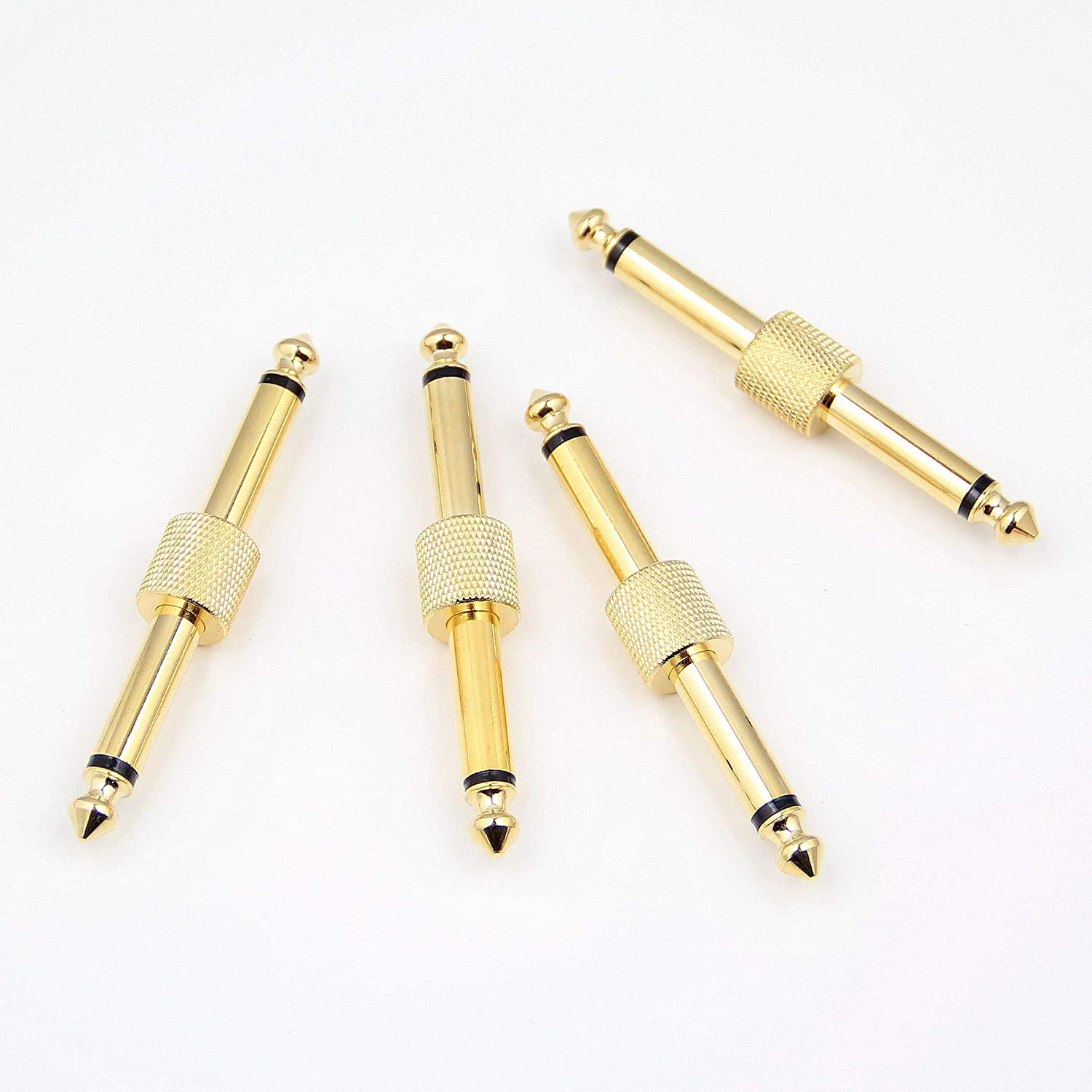 RHINORO 6.35mm 1/4'' Guitar Pedal Patch Connector Effect Pedal to Pedal Adapter Coupler For Pedalboard Instead of Patch Cable(4 pcs per bag) - Image 2