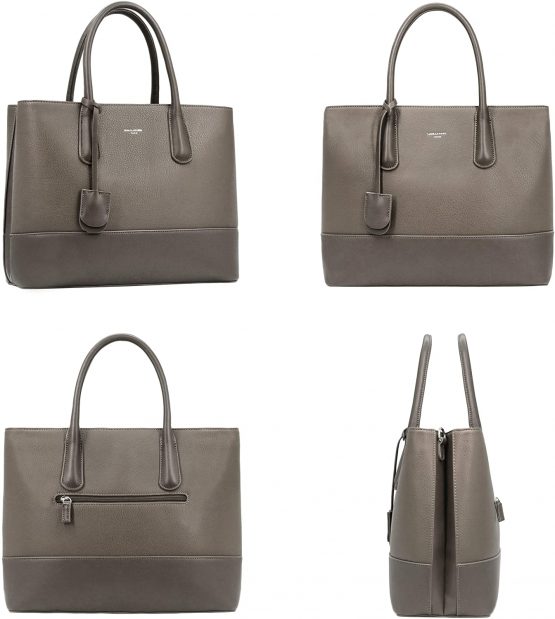 David Jones - Women's Large Handbag - Tote Bag Shopper Genuine Leather Style - Ladies Shoulder Crossbody Bag Multiple Compartments - Work Business School Top-Handle Satchel Briefcase - Image 4