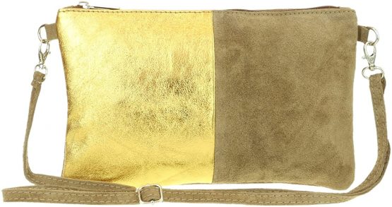 Girly Handbags Two Tone Metallic Clutch Bag - Image 4
