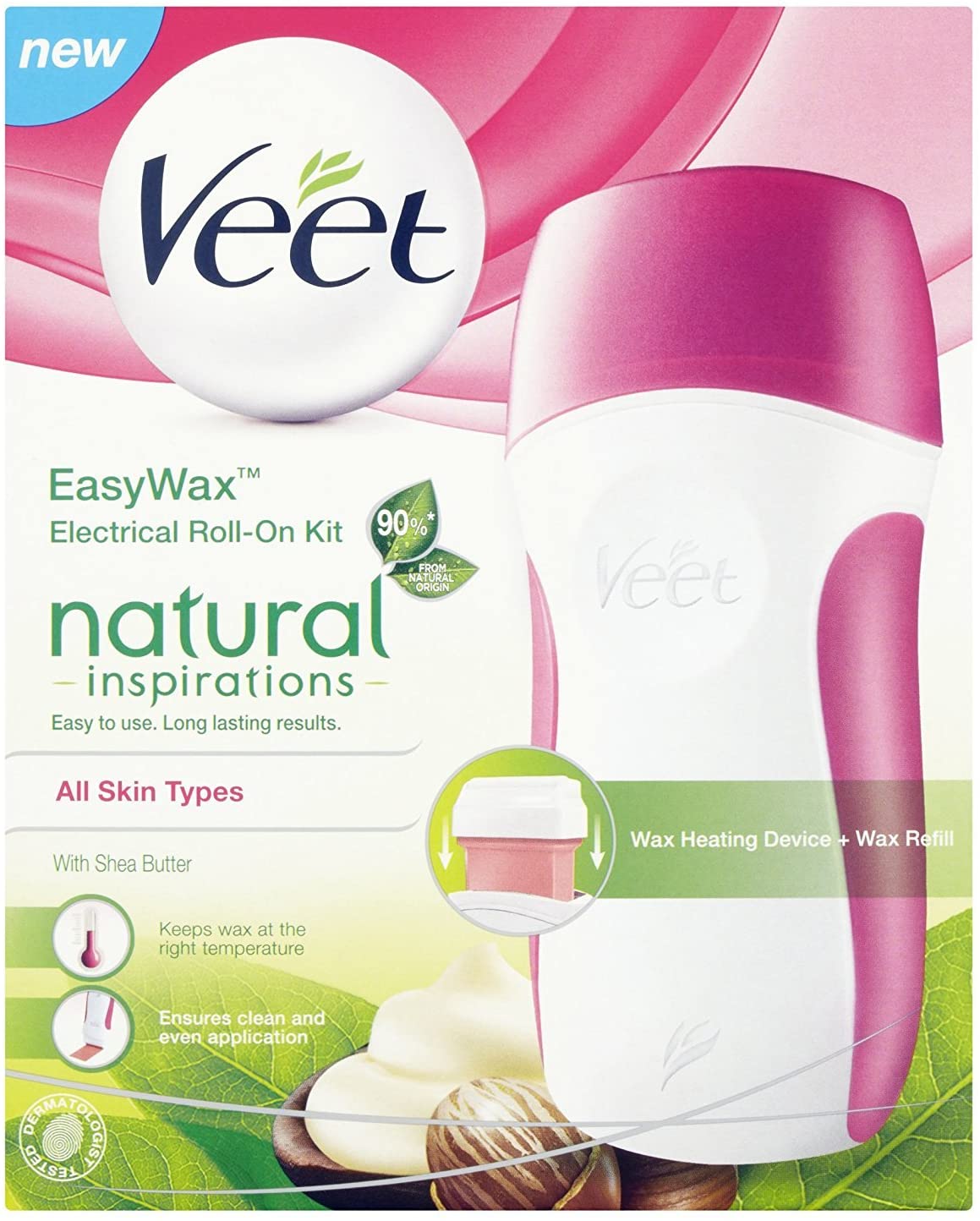 Veet Easy Wax Naturals Electrical RollOn Kit BigaMart