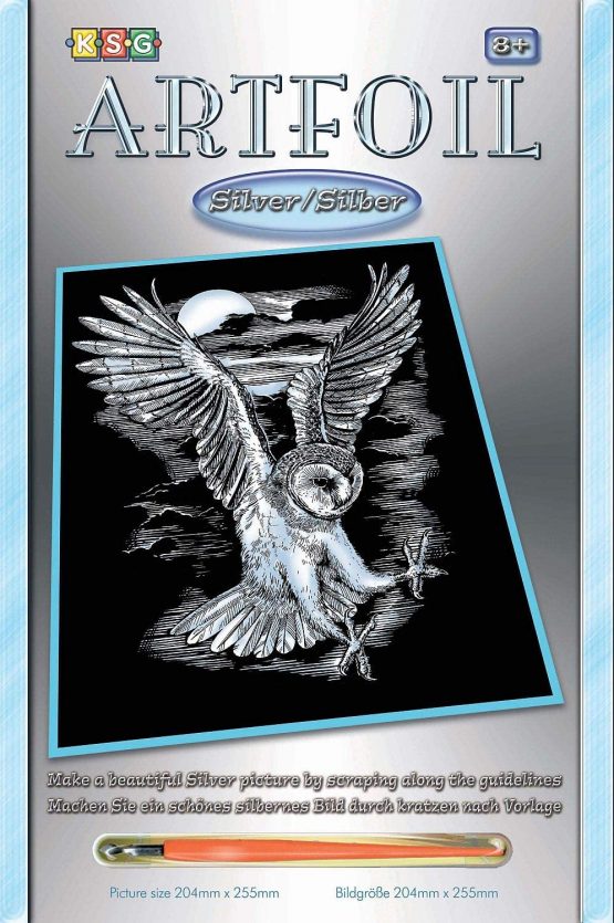 KSG - Artfoil Silver Barn Owl