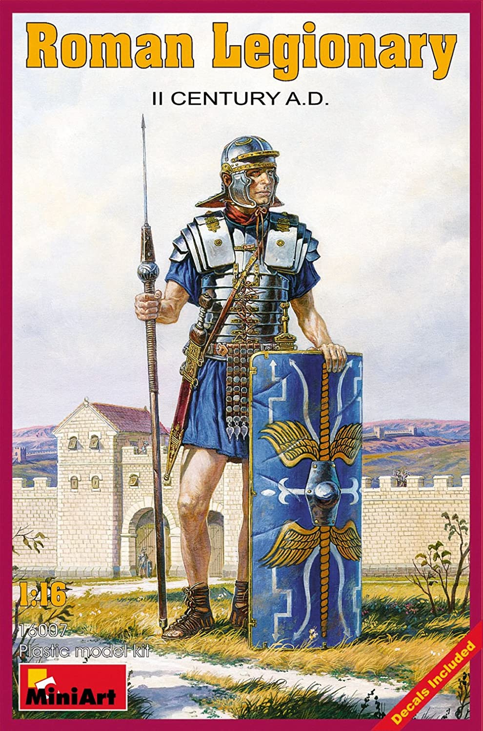 Miniart 1:16 Scale Roman Legionary II century A.D. Plastic Model Kit, Multicolored, miniature