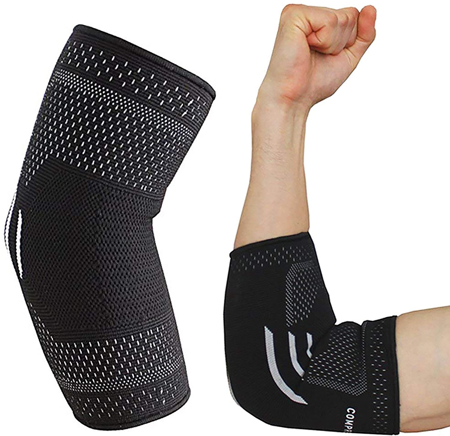 Compress Pro Medium Elbow Support Brace (1 Sleeve) – Compression Arm ...