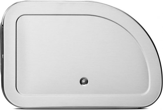 Brabantia Roll Top Bread Bin (Matt Steel) Large Front Opening Flat Top Bread Box, Fits 2 Loaves - Image 4