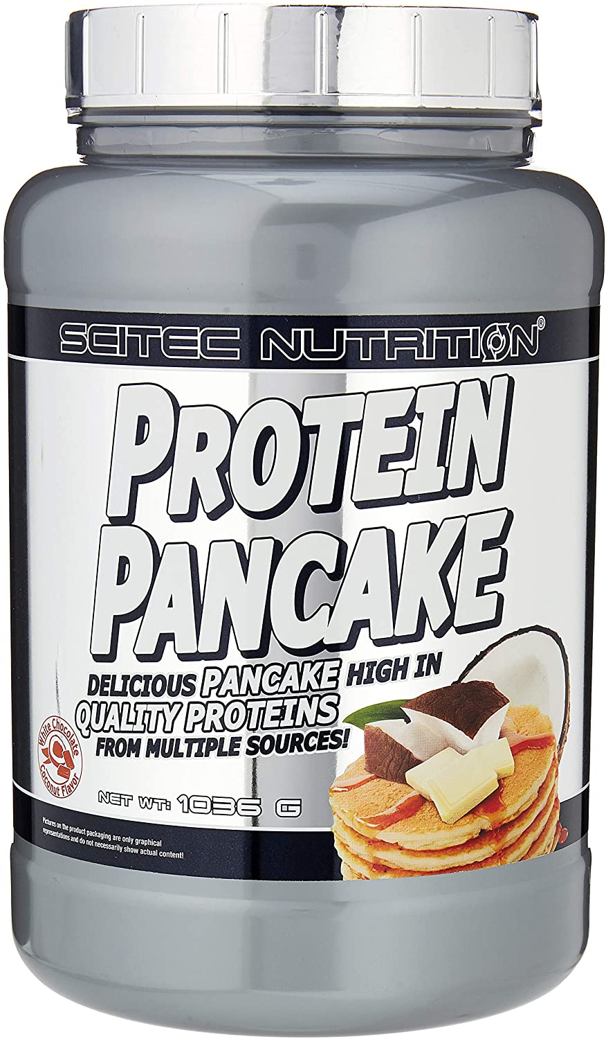 Scitec Nutrition Protein Pancake, Delicious, Fiber-Rich Breakfast Alternative, Palm Oil-Free, Source of Dietary Fiber, 1036 g
