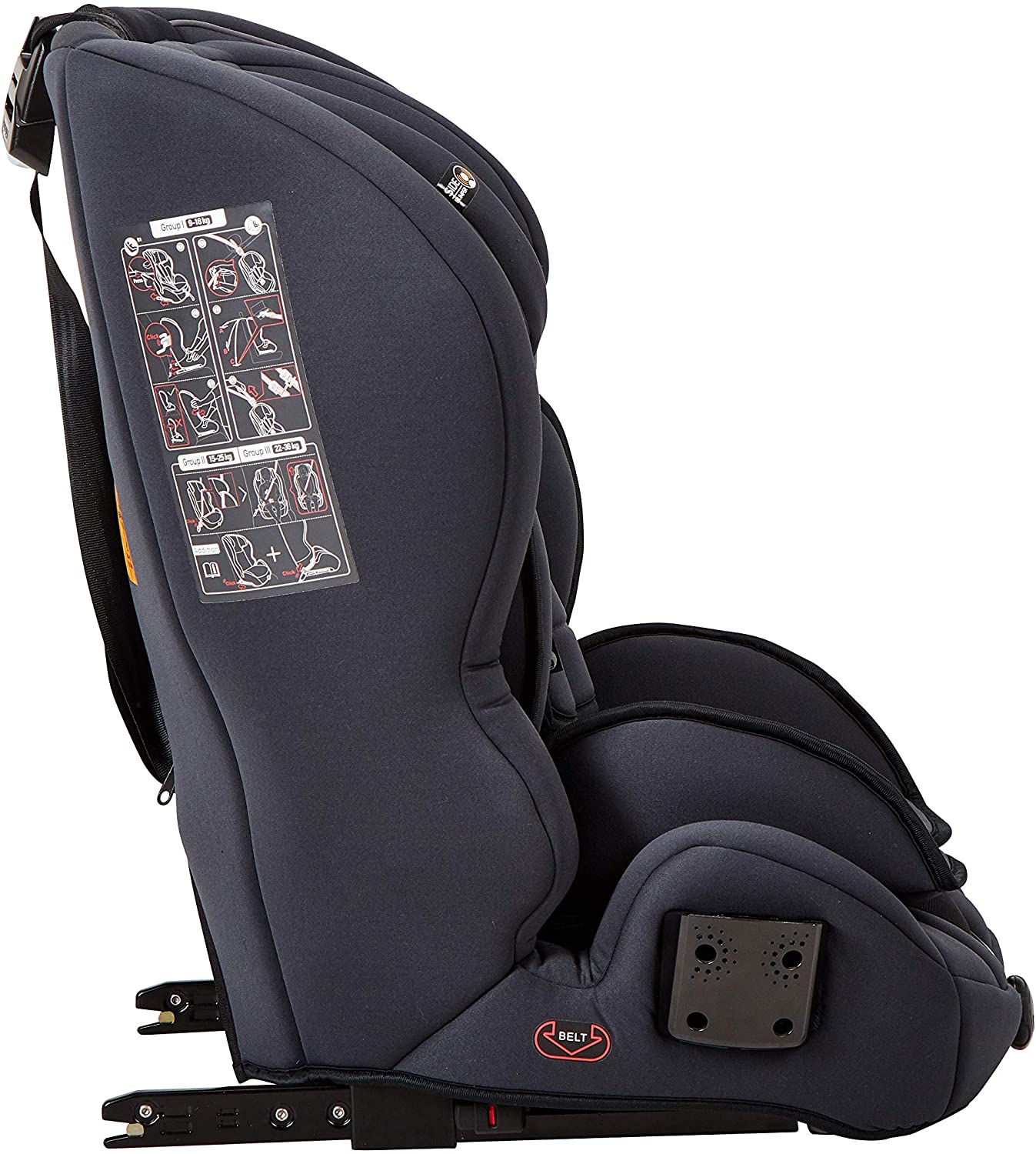 My Child Stirling Group 123 ISOFIX Car Seat Charcoal - Image 2