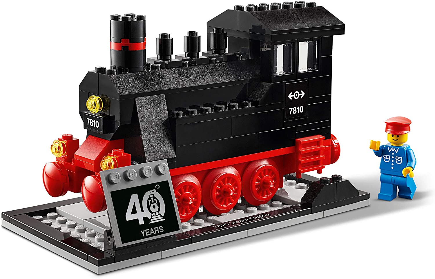 LEGO Iconic 40 Years of LEGO® Trains 40370, Black - Image 3