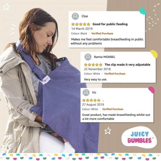 Breastfeeding Cover Up Nursing Cover - Breastfeeding Scarf Apron - White - Image 2