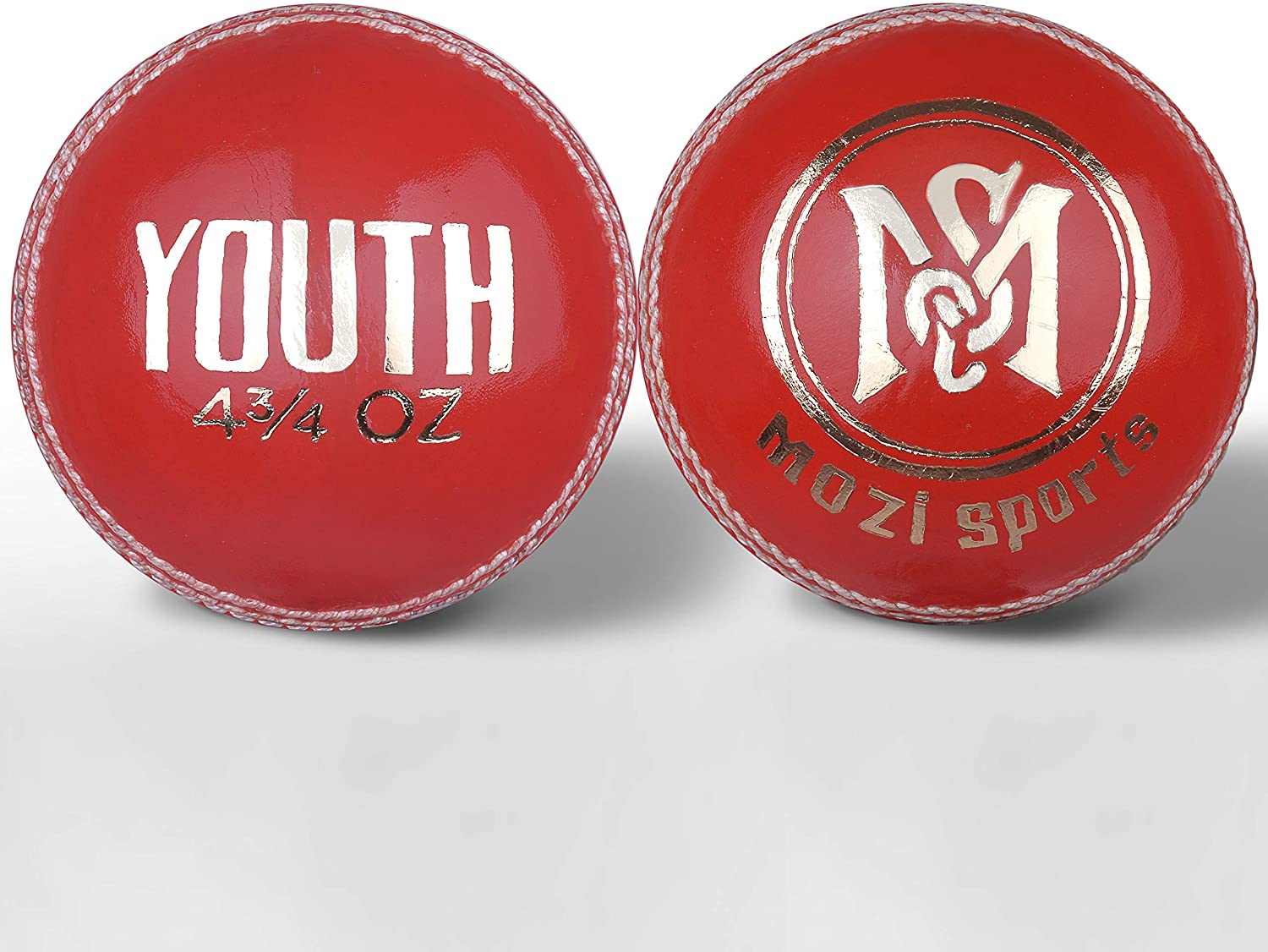 Mozi Sports® Youth Junior Cricket Ball Leather School Club Balls Weight