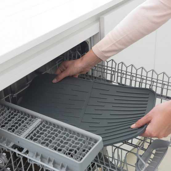 Brabantia 117442 Silicone Dish Drying Mat, Dishwasher Safe, Dark Grey - Image 2