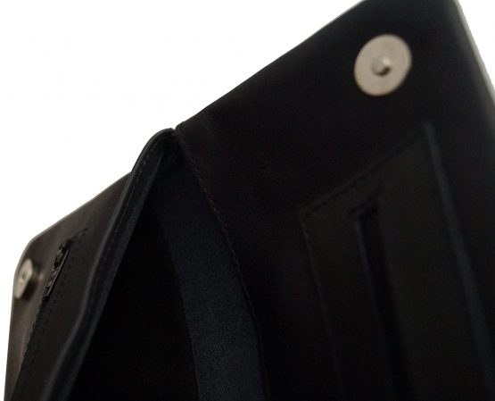 GERMANUS Corfurvus - Tobacco Pouch from Genuine Leather in Black - Image 4