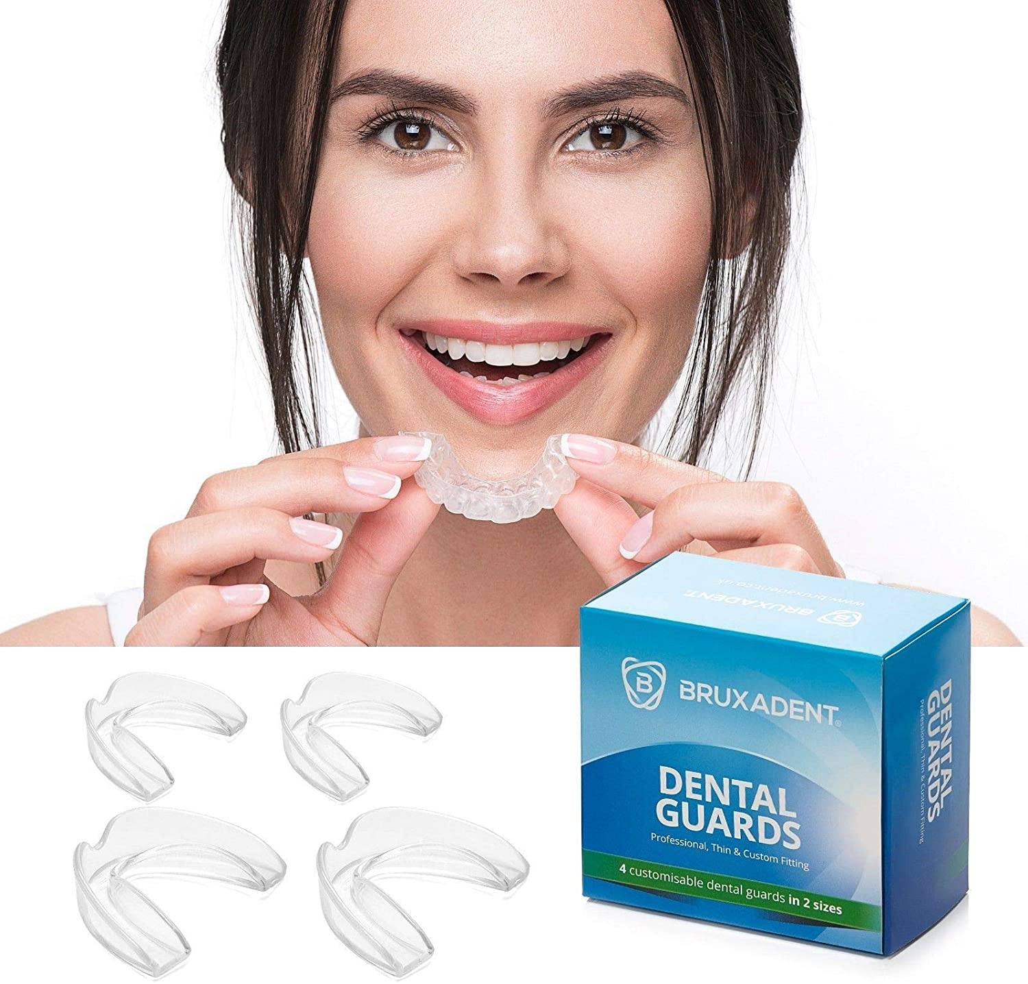 BRUXADENT Dental Mouth Guards for Teeth Grinding x 4No | CE Marked ...