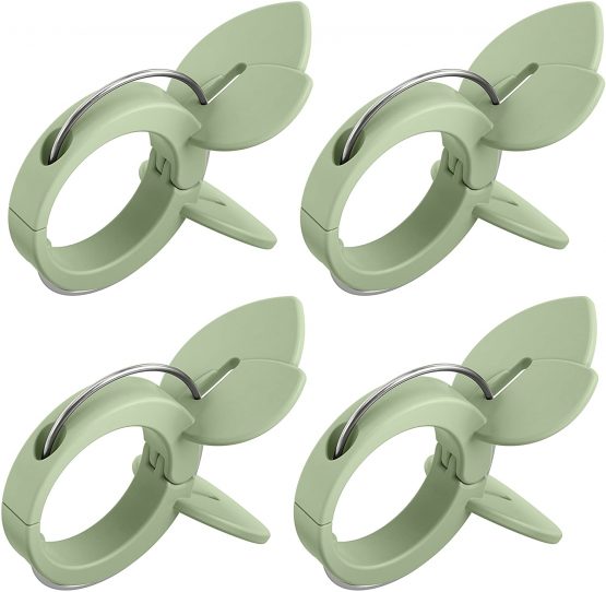 Emsa Plant Clips, Set of 4, Granite Grey, CITY, 517878