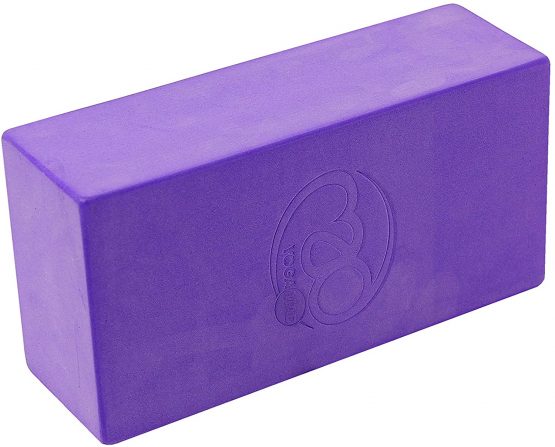 Yoga-Mad High Density Yoga Brick Blocks, Anti Slip, Lightweight and Travel Friendly