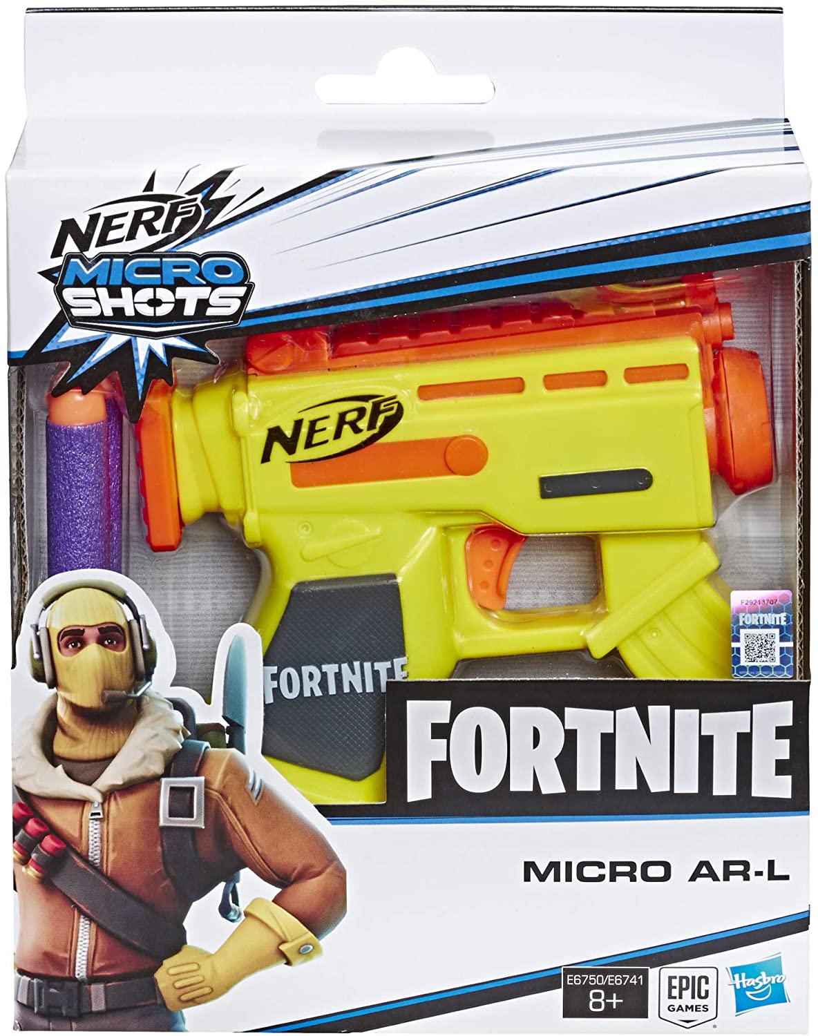 Fortnite Micro AR-L Nerf MicroShots Dart-Firing Toy Blaster and 2 Official Nerf Elite Darts for Kids Teens, Adults - Image 2