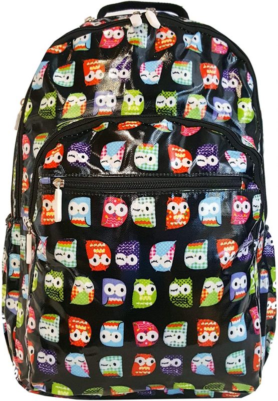 GFM® Gloss Finish OilCloth Waterproof Backpack for Everyday use, School, College, Gym, Travel etc (1118)