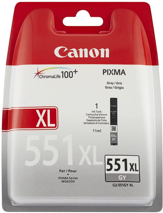 Canon CLI-551XL High Yield Ink Cartridge - Grey