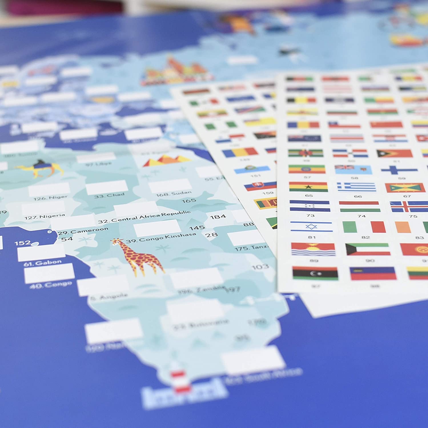 Poppik Discovery Sticker Kit Flags of The World – for Ages 7 and Above ...