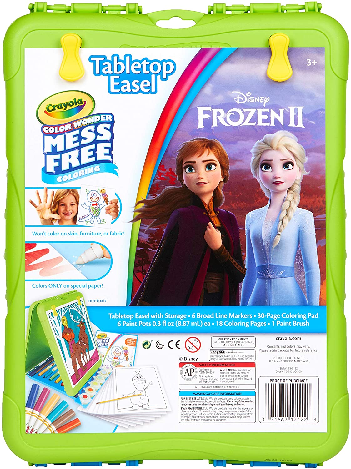 CRAYOLA color Wonder Travel Esel Frozen 2 Pages with BONUS pages, Markers and color Wonder Paint Coloring Travel Books and Esel MEGA set