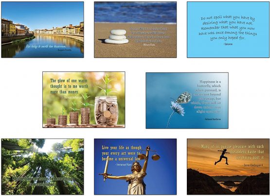Inspirational Mindfulness Postcard Set of 40 Postcards. 40 Different Motivational and Mindful Quotes (40) - Image 4