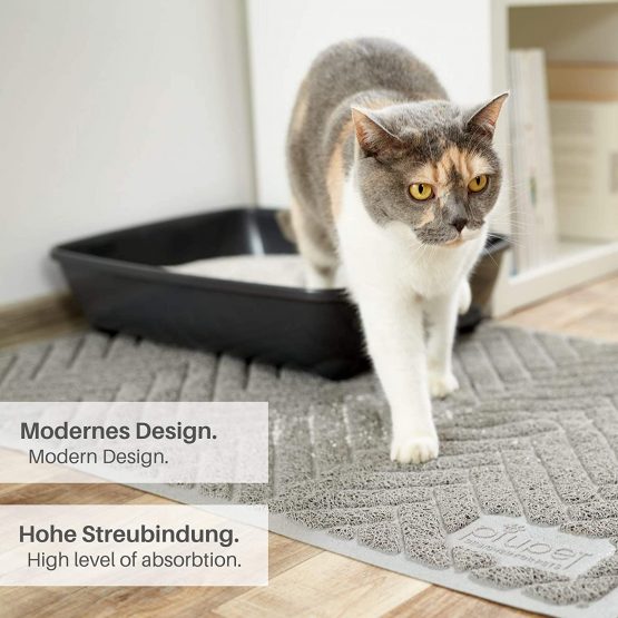 PiuPet® Cat Litter Mat, Extra-large 90 x 60cm, Inreases cleanliness around cat litter tray - Image 4