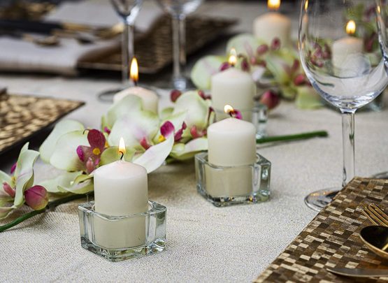 Bolsius pack 4 Pillar Candles Small , "Ivory 40 mm Width" - Image 3