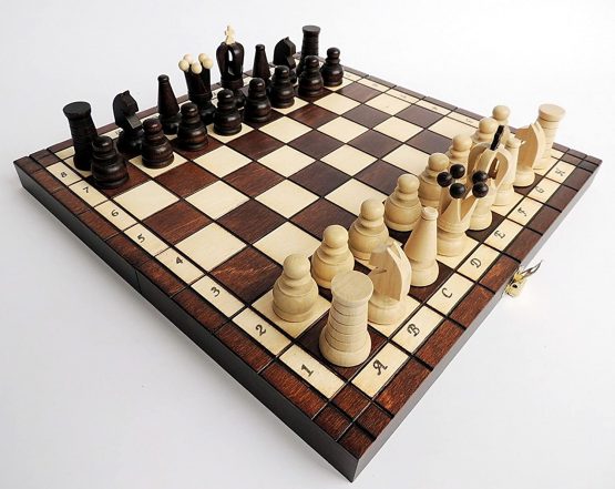 Beautiful ROYAL MAXI 31cm / 12in Travel Wooden Chess Set for Kids, Adults, Handcrafted Classic Game - Image 3
