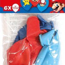 amscan 9901999 6 Latex Balloons Super Mario Bros, Multi-Coloured