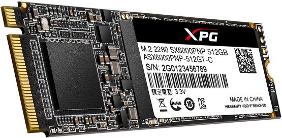 ADATA XPG SX6000 Pro 512GB M.2 Gaming Solid State Drive (SSD), black - Image 4