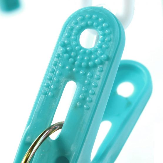 HANGERWORLD 20 Peg Blue Plastic Hanging Laundry Socks Lingerie Clothes Portable Indoor Outdoor Airer Dryer. - Image 4
