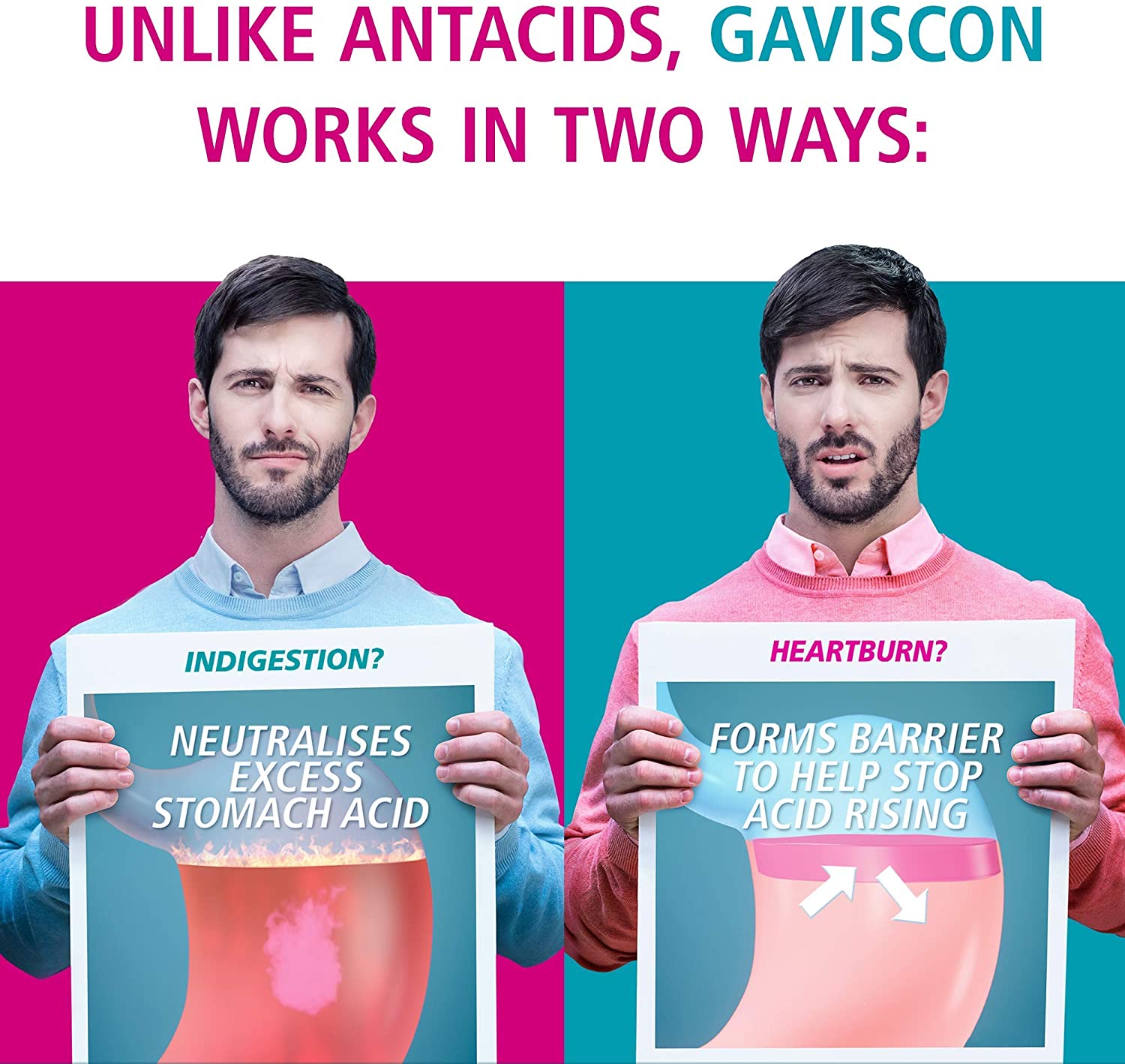Gaviscon Double Action chewable tablets, Mixed Berries, 4-Pack, Fast Heartburn & Indigestion Relief, Convenient Sachets - Image 3