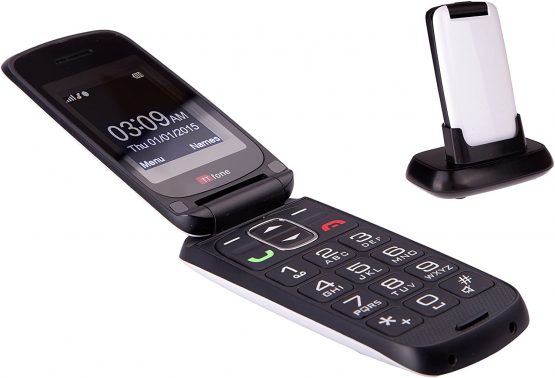 TTfone Star Big Button Simple Easy To Use Flip Mobile Phone Pay As You Go (O2 PAYG, White) - Image 2