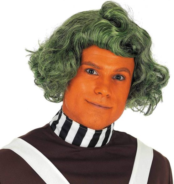Fun Shack Mens Chocolate Factory Worker Wig Adults Green Costume Accessory - Image 2