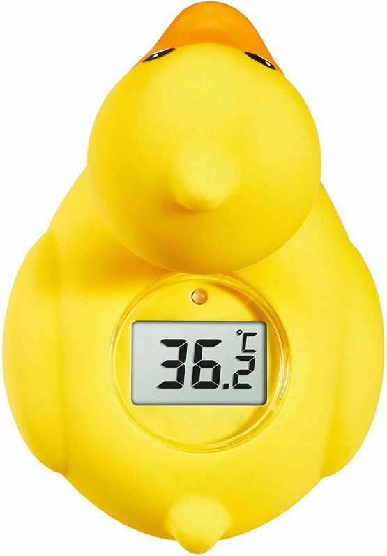 TFA Dostmann DUCKY Bath Thermometer, 30.2031.07, Bath Duck, Plastic, Yellow, 6 x 3 x 15 cm - Image 2