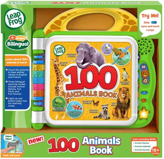 LeapFrog 100 Animals Book, Baby Book with Sounds and Colours for Sensory Play, Educational Toy for Kids, Preschool Toys, Bilingual Learning Games for Boys and Girls Aged 18 Months, 1, 2, 3 Years - Image 3