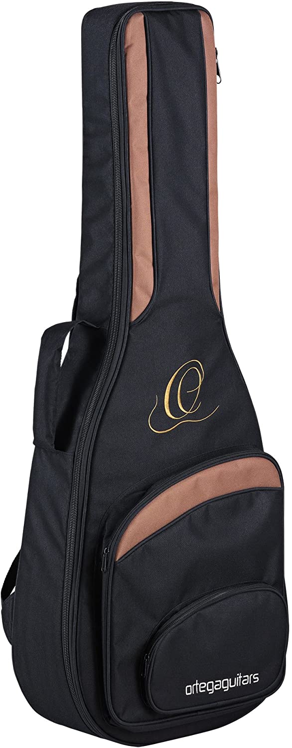ORTEGA Gigbag ONB14 Classical Guitar, 1/4 Size, Black / Brown