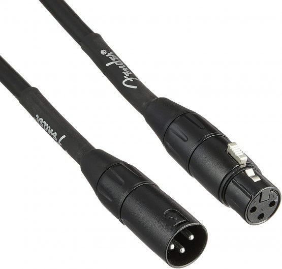 Fender Professional Series Microphone Cable – 15 ft – XLR/XLR - Black