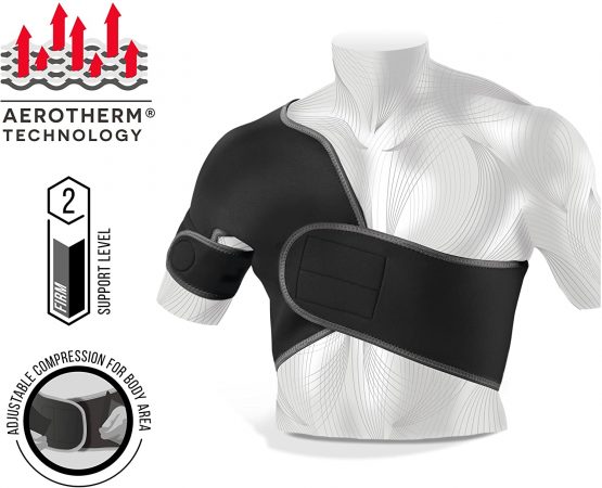 Vulkan Classic Right Half Shoulder Support, Medium, Shoulder Brace for Rotator Cuff Injuries, AC Joint Support, and Dislocations, Shoulder Strap for Men and Women, Brace for Athletes and Exercising - Image 3