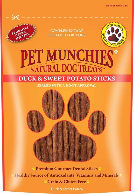 Pet Munchies Duck and Sweet Potato Dental Sticks, 90 g, 1962