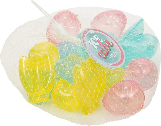 EXCELLENT HOUSEWARES Reusable Assorted Fruit Shaped Ice Cubes - 18 Pieces - Image 2