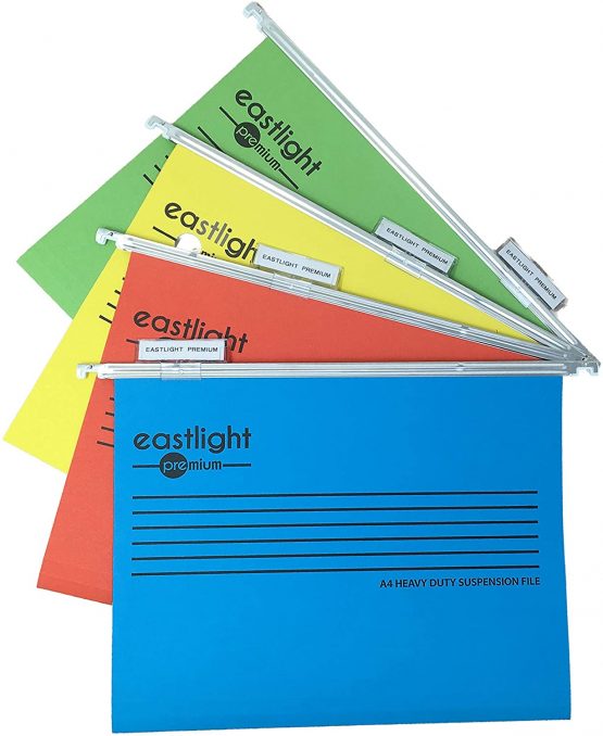 Eastlight Premium Filing Cabinet A4 Suspension Files with Tabs and Inserts (Pack 10) 100% Recycled Manilla. Made in The UK, Please Check Size Required ** - Image 2