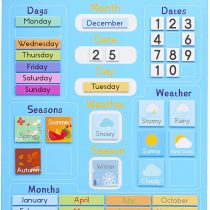 Chuckle - My First Calendar for Weather, Days of the Week, Magnetic with Hanging Loop