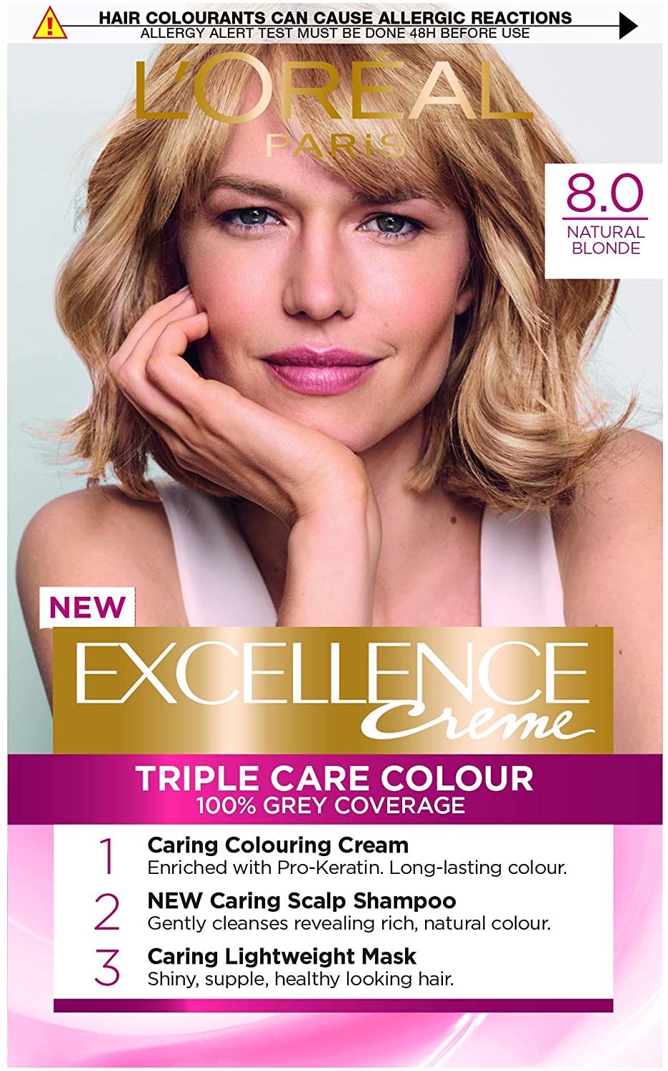 L'Oreal Excellence Creme Natural Ash Blonde 8.1