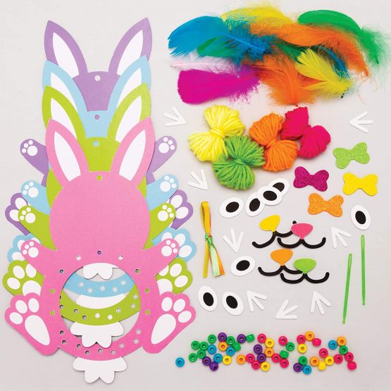 Baker Ross AT398 Easter Bunny Dreamcatcher Kits - Pack of 4, Ideal For Kids' Arts And Crafts, Educational Toys, Gifts, Keepsakes - Image 4