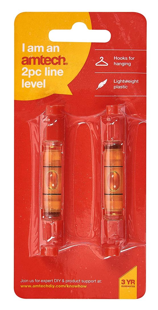 Amtech P4820 Line Level, 2-piece Impact Resistant Spirit Level, Ideal for Bricklaying, Tiling, Plumbing and Guttering - Image 3