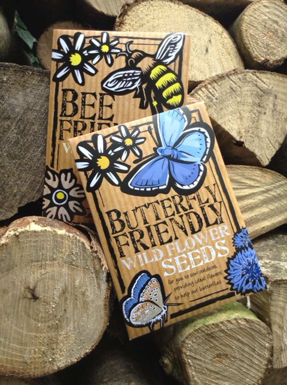 Bee and Butterfly Friendly Wild Flower Seeds Duo Pack - Great Gardener Gift. Beautiful, Colourful Native British Wild Flowers. UK Grown. RHS Plants for Pollinators Mix. - Image 3