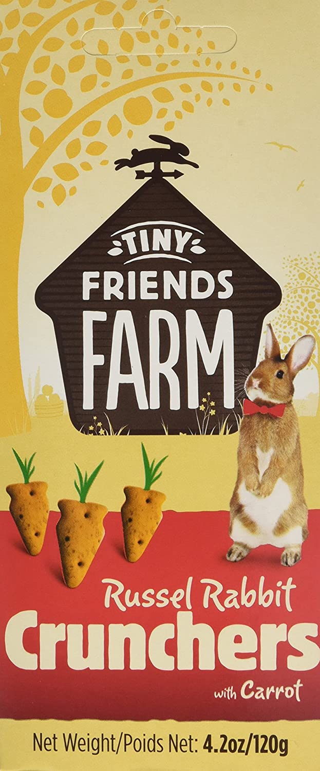Supreme Petfoods Tiny Friends Farm Russel Rabbit Carrot Crunchers 120g (pack of 8), 120 g (Pack of 8)