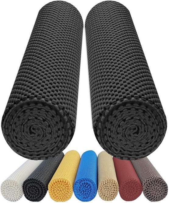 DIY Doctor - 2x Anti Slip Gripper Rolls - 11,600 cm2 in total - Ultimate Extra Thick 400gsm - Non Slip Rubber Matting - Shelf Drawer Liner - Multiple Uses