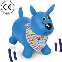Blue Jumping Dog by Ludi | made of plastic - from 10 months - Fun and ergonomic riding dog